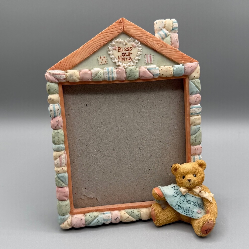 Cherished Teddies 1994 Bless Our Home Picture Frame My Cherished Family 128120